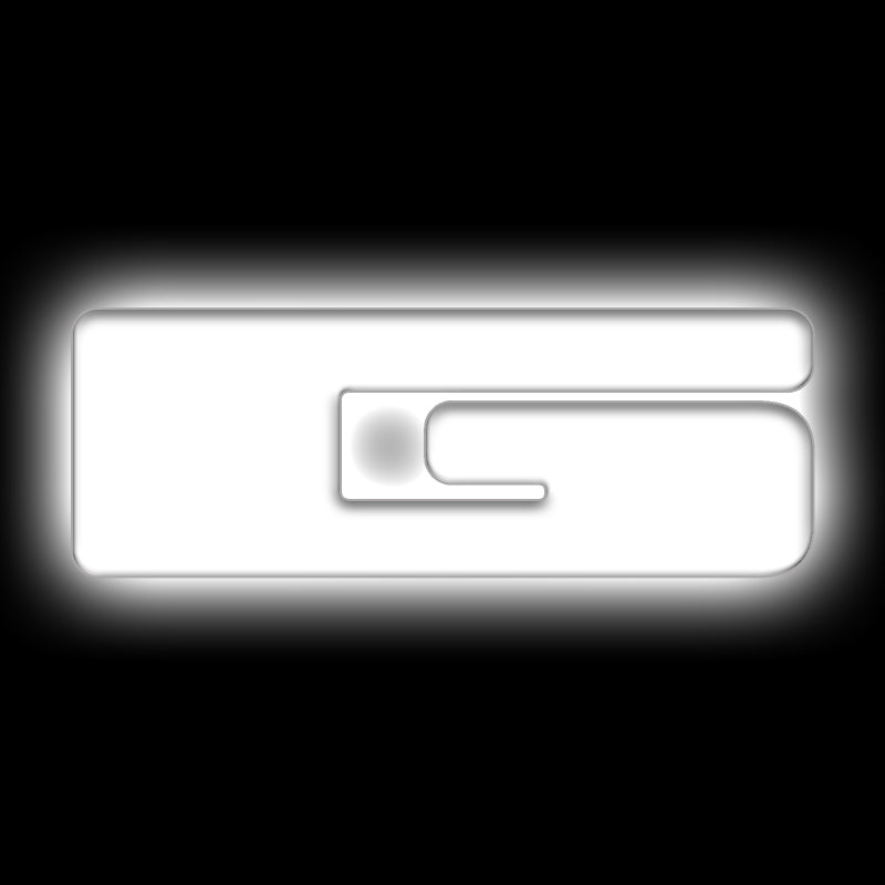 ORACLE Lighting Light Accessories and Wiring ORACLE Lighting Universal Illuminated LED Letter Badges - Matte Wht Surface Finish - G SEE WARRANTY