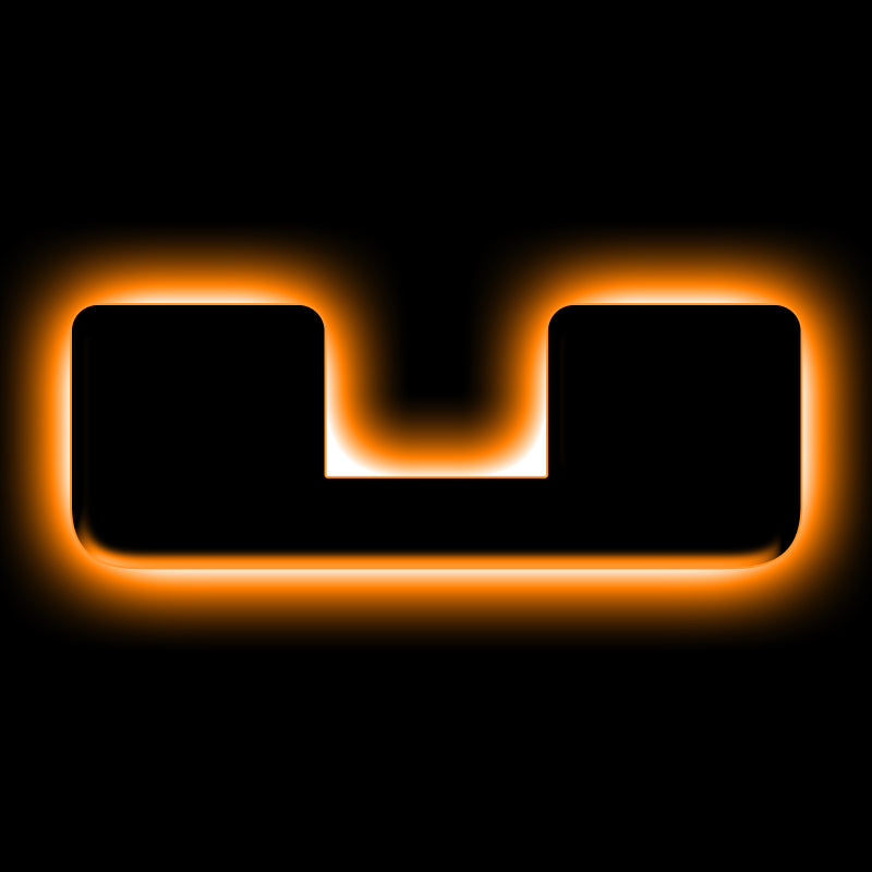 ORACLE Lighting Light Accessories and Wiring ORACLE Lighting Universal Illuminated LED Letter Badges - Matte Blk Surface Finish - U SEE WARRANTY