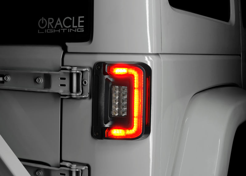 ORACLE Lighting Tail Lights Oracle 07-17 Jeep Wrangler JK Flush Mount LED Tail Lights - Tinted