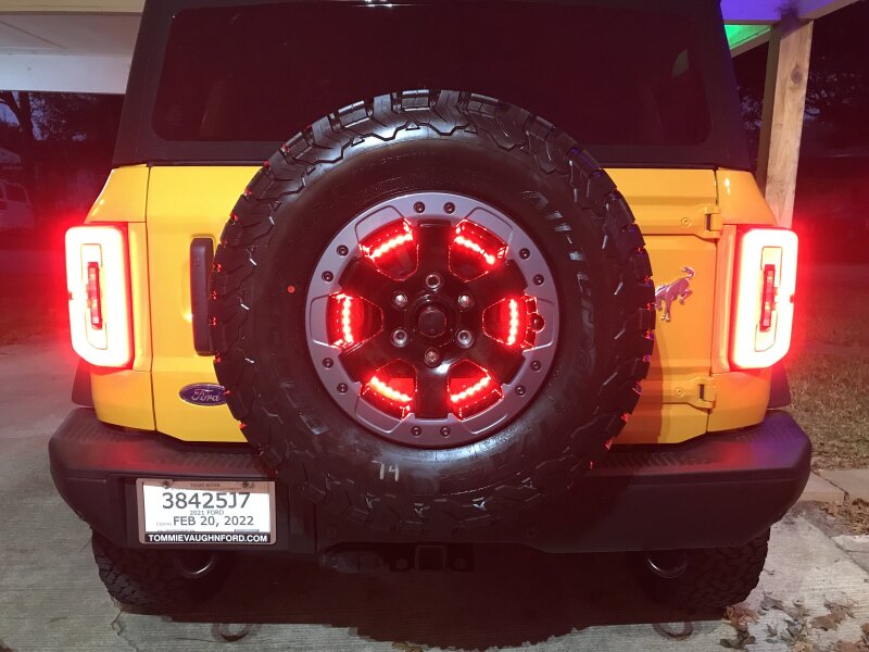 ORACLE Lighting Light Strip LED Oracle LED Illuminated Wheel Ring 3rd Brake Light - Red SEE WARRANTY