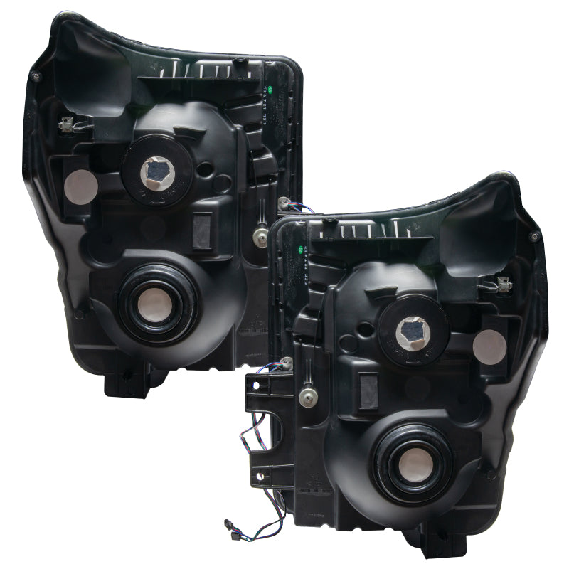 ORACLE Lighting Headlights Oracle 11-16 Ford F250/350 LED HL - Black - ColorSHIFT w/ BC1 Controller
