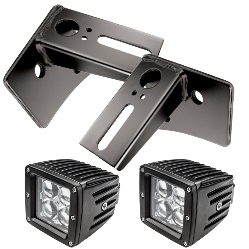 ORACLE Lighting Brackets Oracle Jeep JK Lower Windshield Mount Brackets/Lights Combo SEE WARRANTY