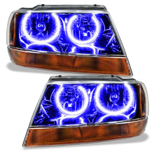 Load image into Gallery viewer, ORACLE Lighting Headlights Oracle 99-04 Jeep Grand Cherokee SMD HL - Black - ColorSHIFT w/ BC1 Controller