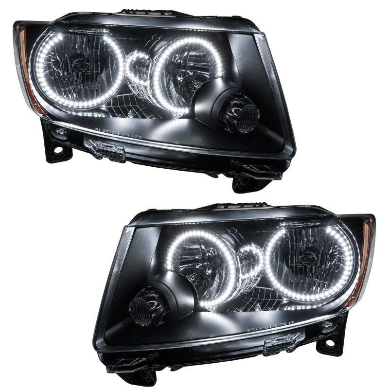 ORACLE Lighting Headlights Oracle 11-13 Jeep Grand Cherokee SMD HL (Non-HID) - Chrome - White SEE WARRANTY