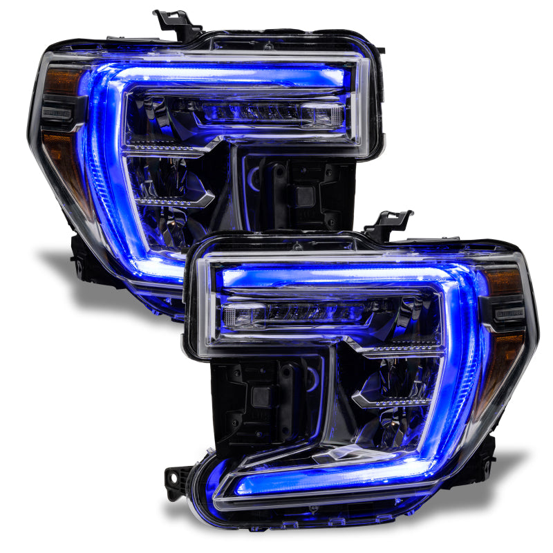 ORACLE Lighting Headlights Oracle 19-21 GMC Sierra 1500 RGB+W Headlight DRL Upgrade Kit - ColorSHIFT w/o Cntrl SEE WARRANTY