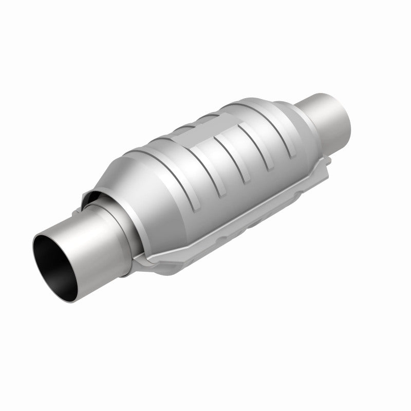 Magnaflow Catalytic Converter Universal MagnaFlow Conv Univ 2in Inlet/Outlet Ctr/Ctr Round 9in Body L x 5.125in W x 13in Overall L 49 State