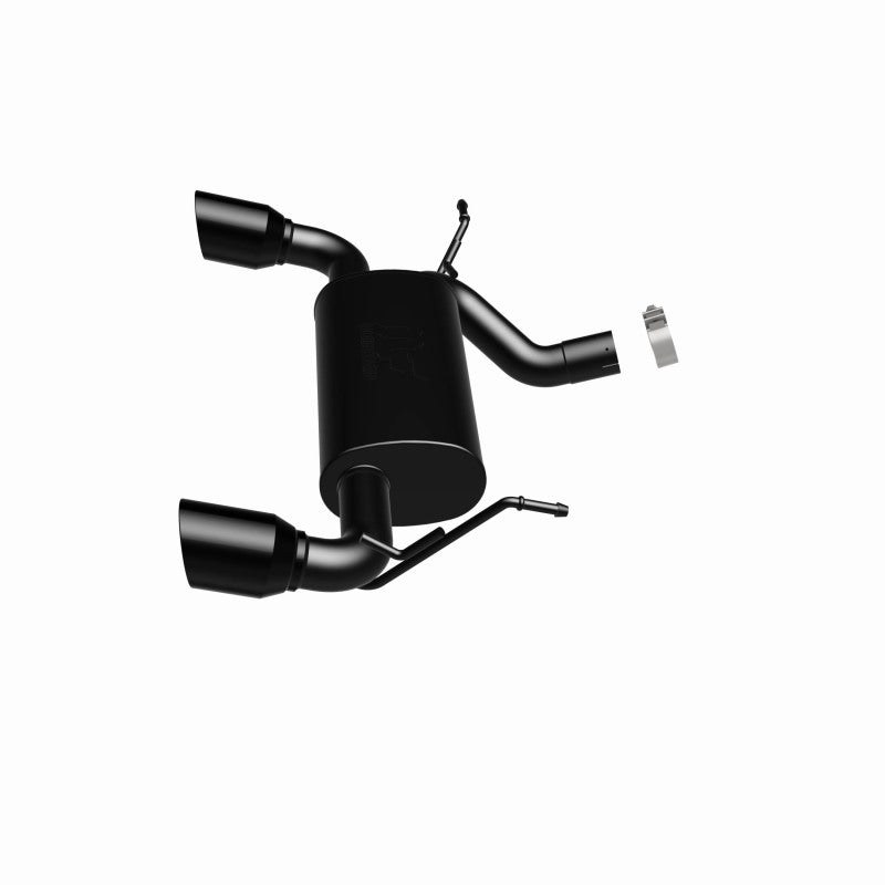 Magnaflow Axle Back MagnaFlow 07-17 Jeep Wrangler JK 3.8/3.6L Dual Split Rear Exit Black Axle-Back Exhaust