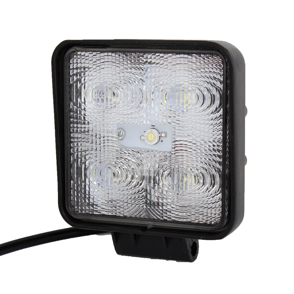 Quake LED Work Light 4 Inch Work Light 15 Watt Spot Fracture Series - QFR138