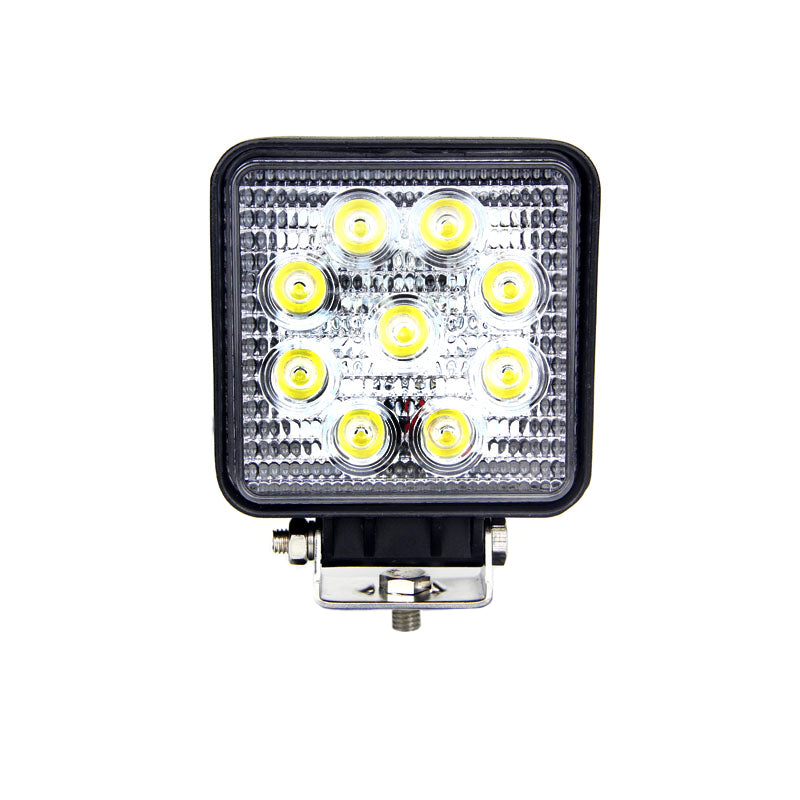 Quake LED Work Light 4 Inch Work Light 27 Watt 60 Degree Warm Flood Fracture Series - QFR167