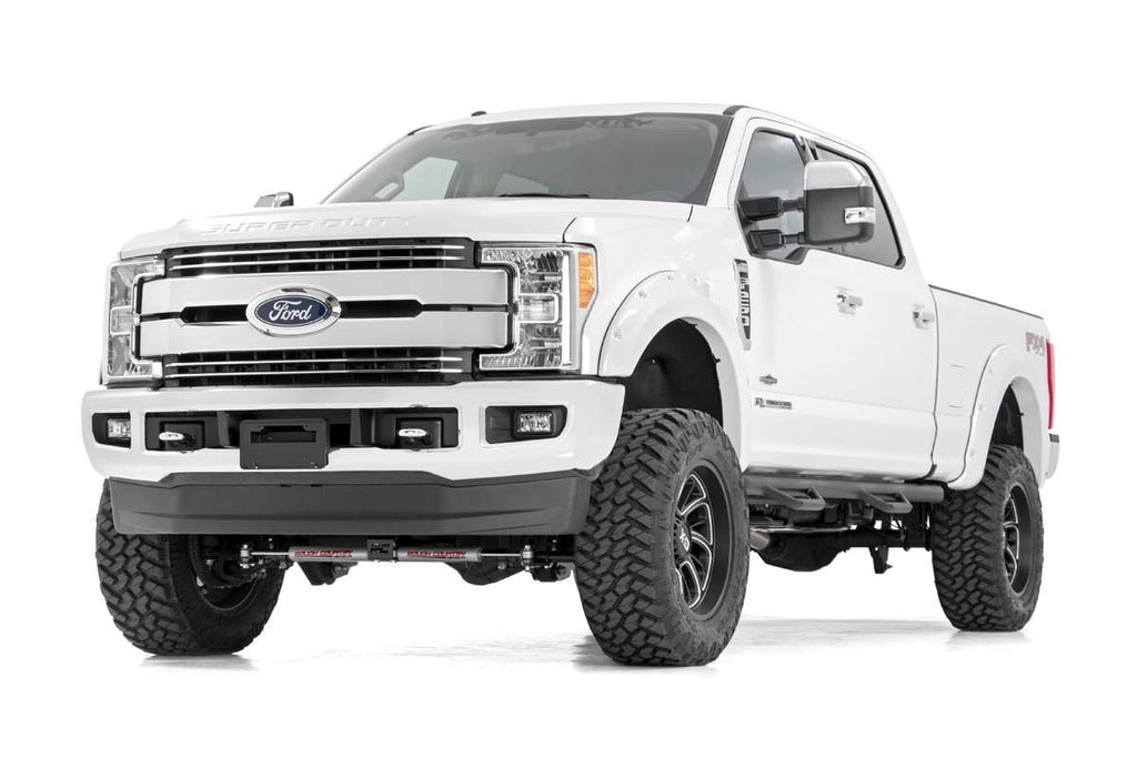 4.5 Inch Suspension Lift Kit w/Front Drive Shaft & V2 Shocks 17-19 F-250/350 4WD Diesel Rough Country