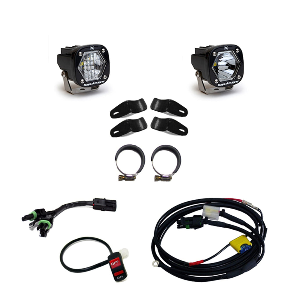 Baja Designs Motorcycle Headlights S1 Universal Moto Kit Driving/Combo Baja Desgins - 507097