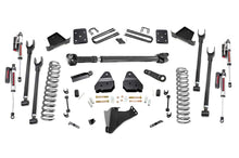 Load image into Gallery viewer, Rough Country Lift Kits 6 Inch Ford 4-Link Suspension Lift Kit w/Front Drive Shaft 17-19 F-250/350 4WD 4 Inch Axle w/Overloads Vertex Reservoir Shocks Rough Country - 50851