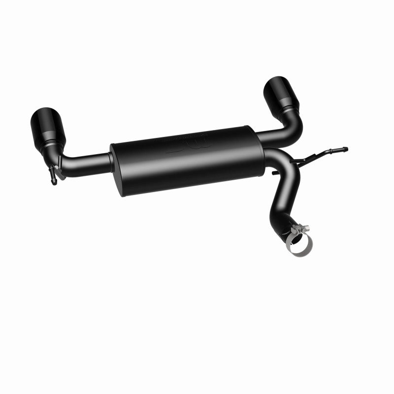 Magnaflow Axle Back MagnaFlow 07-17 Jeep Wrangler JK 3.8/3.6L Dual Split Rear Exit Black Axle-Back Exhaust