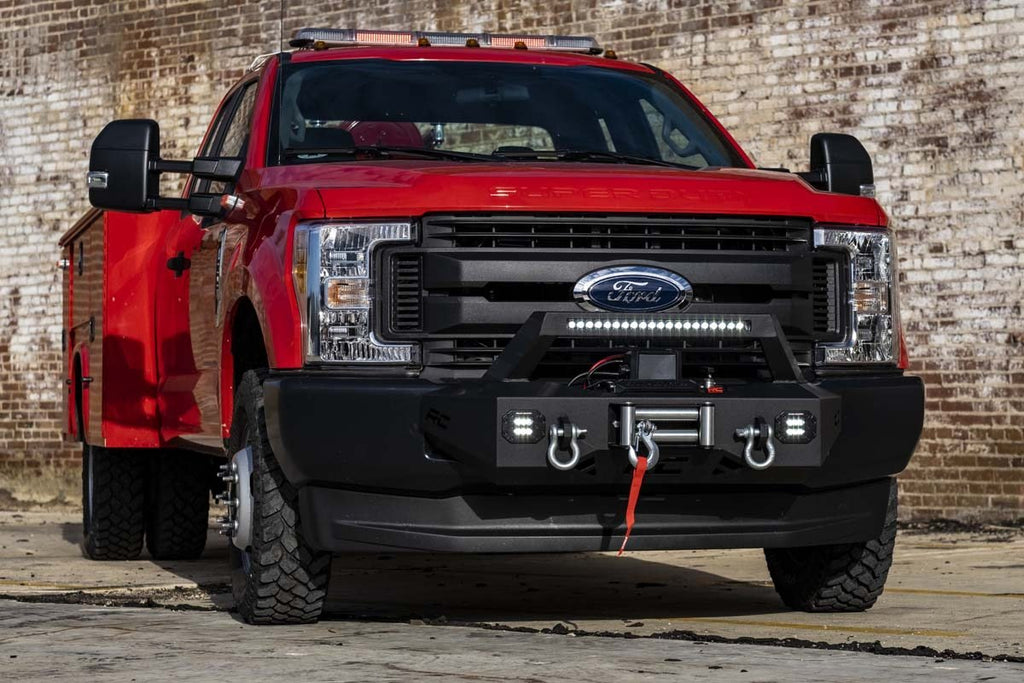 Rough Country Winch Mounting Kits EXO Winch Mount System 17-20 Ford F-250/F-350 Rough Country - 51004