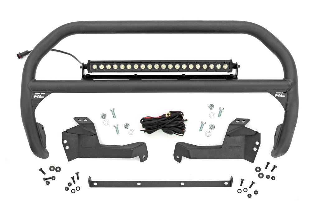 Rough Country Mounting Brackets(Lighting) Nudge Bar 20 Inch Black Series Single Row LED 21-Up Ford Bronco Sport Rough Country - 51041