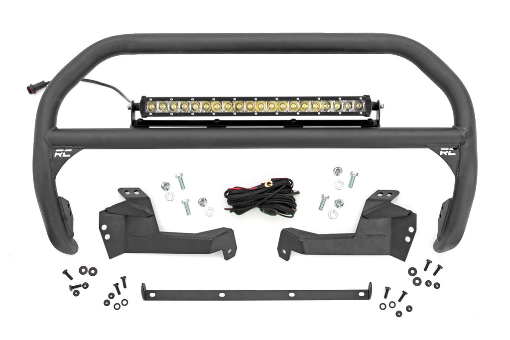 Nudge Bar 20 Inch Chrome Series Single Row LED 21-Up Ford Bronco Sport Rough Country
