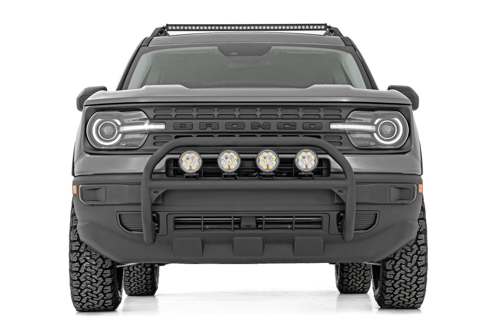 Nudge Bar 4 Inch Round Led (x4) 21-Up Ford Bronco Sport 4WD Rough Country