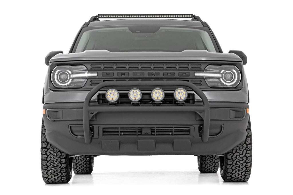 Rough Country Mounting Brackets(Lighting) Nudge Bar 4 Inch Round Led (x4) 21-Up Ford Bronco Sport 4WD Rough Country - 51044