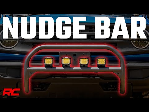 Nudge Bar 20 Inch Black Series DRL Single Row LED 21-Up Ford Bronco 4WD Rough Country