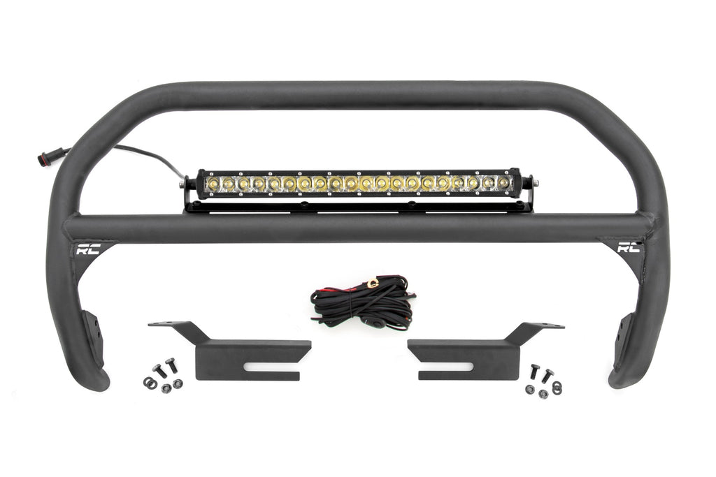 Nudge Bar 20 Inch Chrome Series Single Row LED 21-Up Ford Bronco 4WD Rough Country