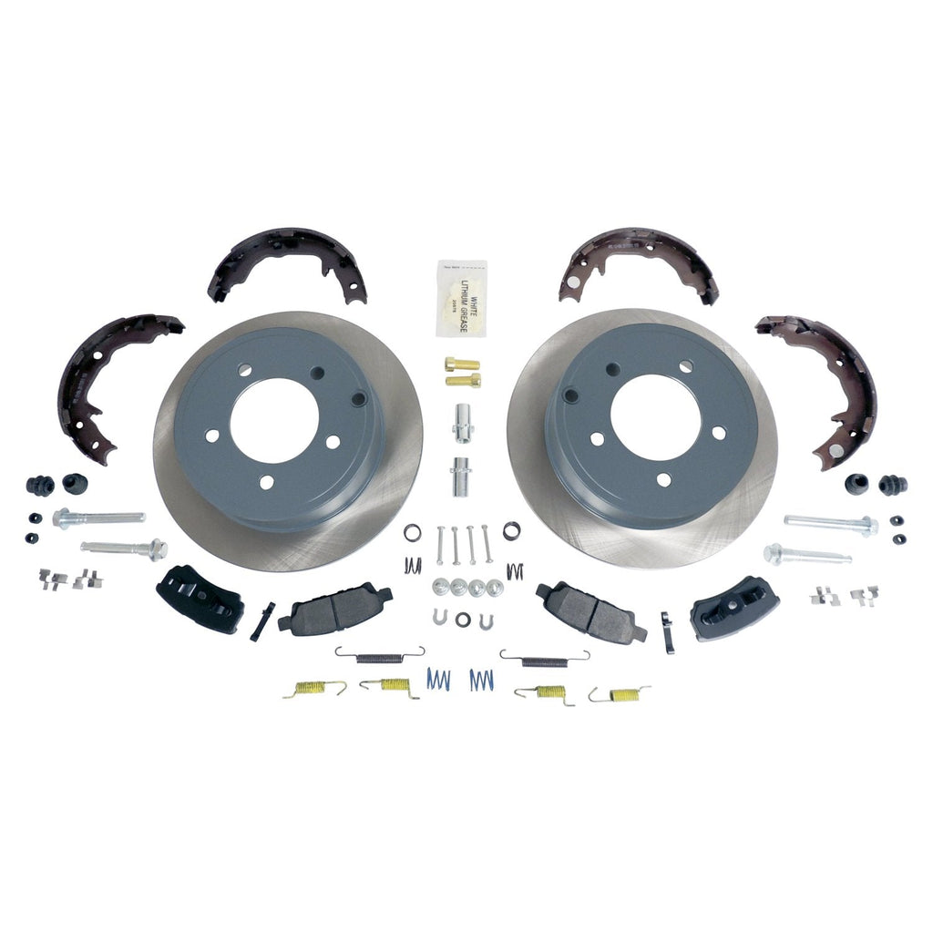Crown Automotive Jeep Replacement Disc Brake Upgrade Kit Rear Disc Brake Service Kit for 07-17 Jeep MK Compass, Patriot w/ 10.31" Rotors - 5105515K