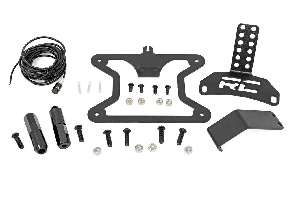 Rough Country License Plate Bracket License Plate Relocation Bracket Ford Bronco 4WD 21-Up Rough Country - 51082