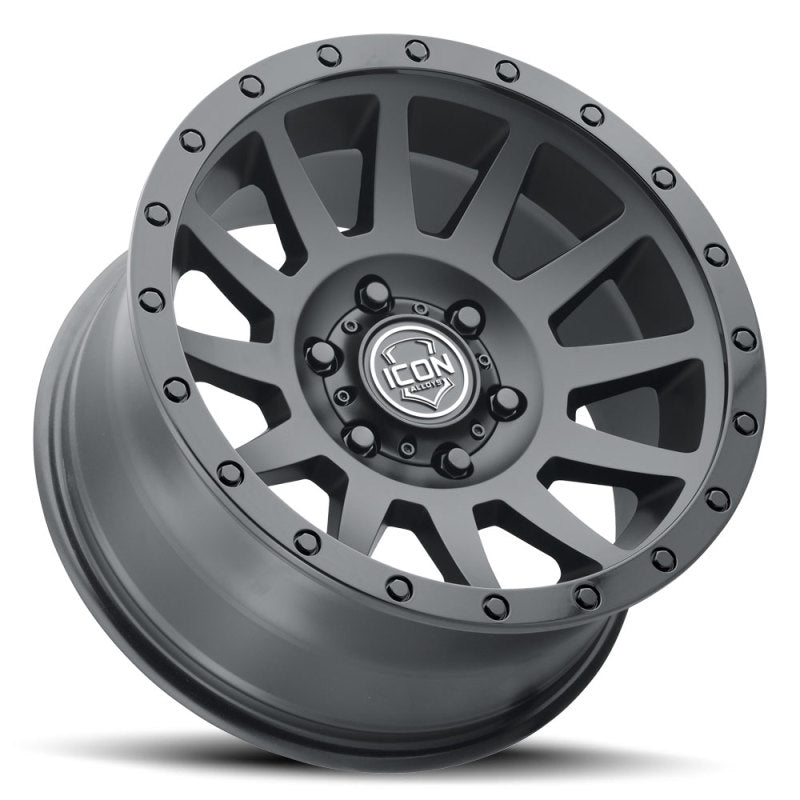ICON Wheels - Cast ICON Compression 18x9 6x5.5 0mm Offset 5in BS 106.1mm Bore Double Black Wheel
