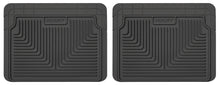 Load image into Gallery viewer, Heavy Duty Floor Mats 2nd Or 3rd Seat Floor Mats Black 20.75 x 16 Inches Husky Liners