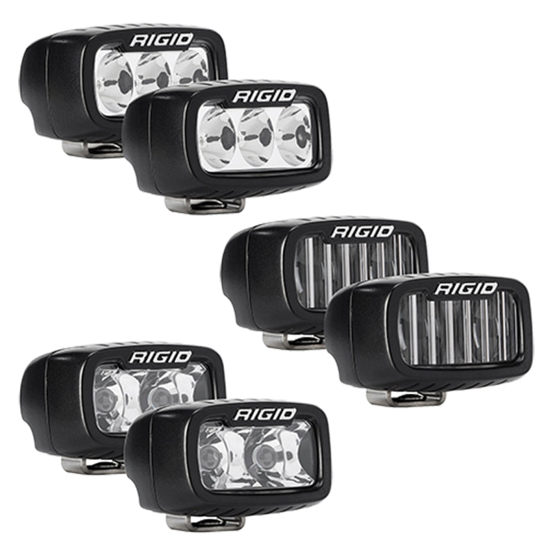 Rigid Industries Light Mounts Rigid Industries 2021+ Ford Mod Bumper Triple SR-M Fog Light Kit