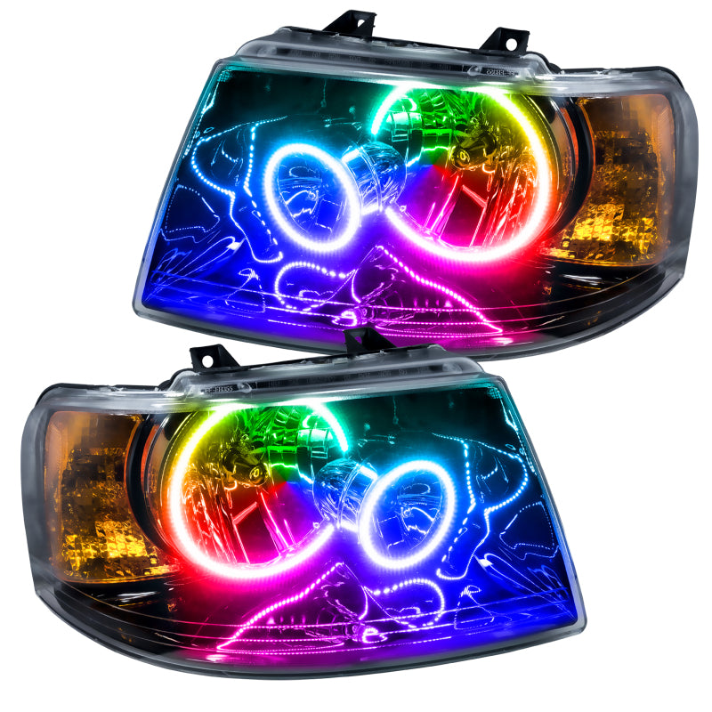 ORACLE Lighting Headlights Oracle 03-06 Ford Expedition SMD HL - Black - ColorSHIFT w/o Controller SEE WARRANTY