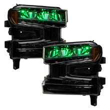 Load image into Gallery viewer, ORACLE Lighting Headlights Oracle 19-21 Silverado/Sierra 1500 RGB Demon Eye Headlight Kit - w/o Controller SEE WARRANTY