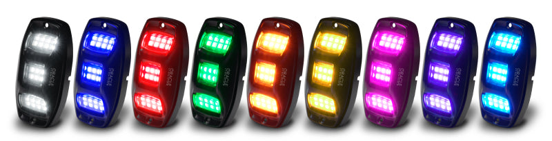 ORACLE Lighting Light Bars & Cubes Oracle Underbody  RGB+W Wheel Well Rock Light Kit - 4 PCS - ColorSHIFT SEE WARRANTY