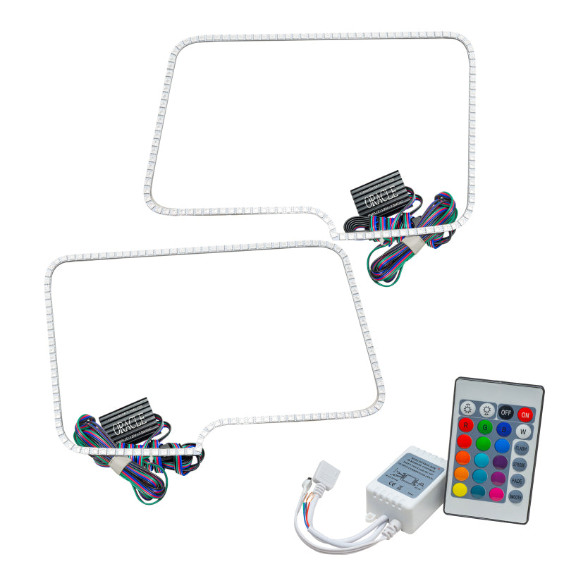 ORACLE Lighting Headlights Oracle Ford F-150/Raptor 09-14 Halo Kit - ColorSHIFT w/ Simple Controller SEE WARRANTY