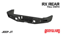 Load image into Gallery viewer, 2020-2025 Jeep Gladiator Rear Bumper Full width Sensor Cutouts Reverse Light Cutouts Texture Black Powdercoat Bodyguard Bumpers
