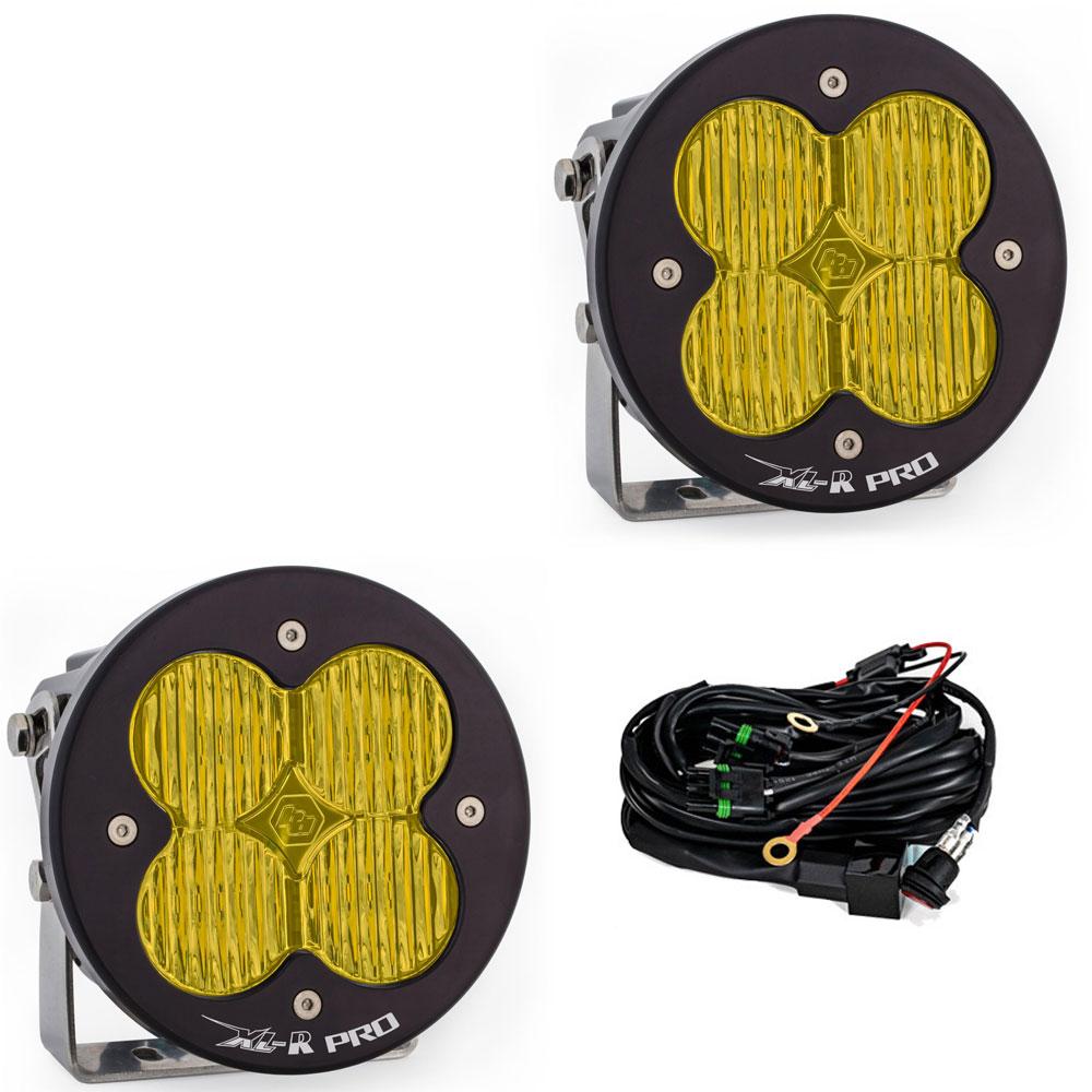 Baja Designs LED Light Pods LED Light Pods Amber Lens Wide Cornering Pattern Pair XL R Pro Series Baja Designs - 537815