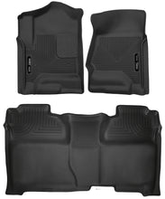 Load image into Gallery viewer, X-act Contour Front &amp; 2nd Seat Floor Liners For 2014-2019 Silverado/Sierra 1500/2500 HD/3500 HD Husky Liners