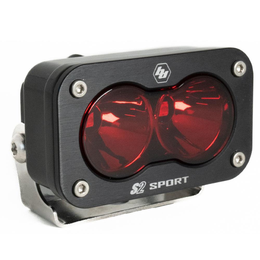 Baja Designs Work Lights LED Work Light Red Lens Spot Pattern S2 Sport Baja Designs - 540001RD