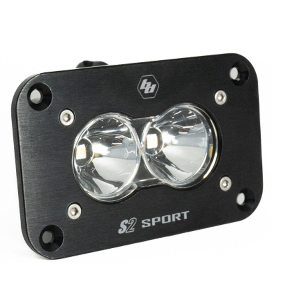 Baja Designs Work Lights LED Work Light Clear Lens Spot Pattern Flush Mount Each S2 Sport Baja Designs - 541001