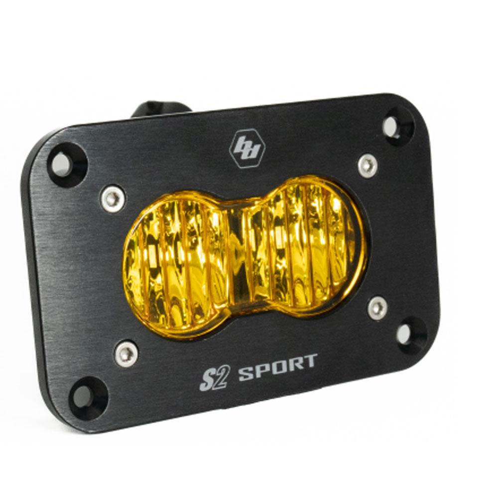 Baja Designs LED Light Pods S2 Sport LED Wide Cornering Amber Flush Mount Baja Designs - 541015