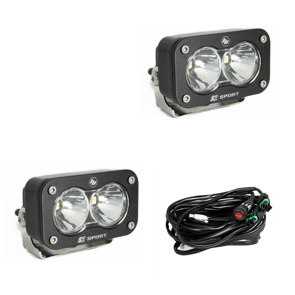 Baja Designs Work Lights LED Work Light Clear Lens Spot Pattern Pair S2 Sport Baja Designs - 547801