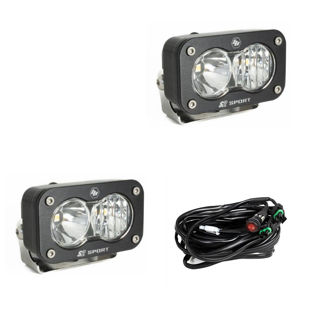 Baja Designs Work Lights LED Work Light Clear Lens Driving Combo Pattern Pair S2 Sport Baja Designs - 547803
