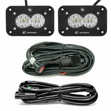 Load image into Gallery viewer, LED Work Light Clear Lens Wide Cornering Pattern Flush Mount Kit S2 Sport Baja Designs
