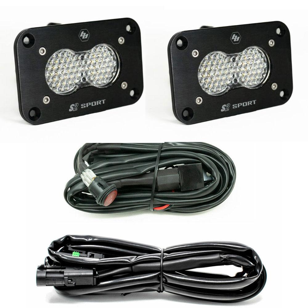 Baja Designs Work Lights LED Work Light Clear Lens Work/Scene Pattern Flush Mount Kit S2 Sport Baja Designs - 547808
