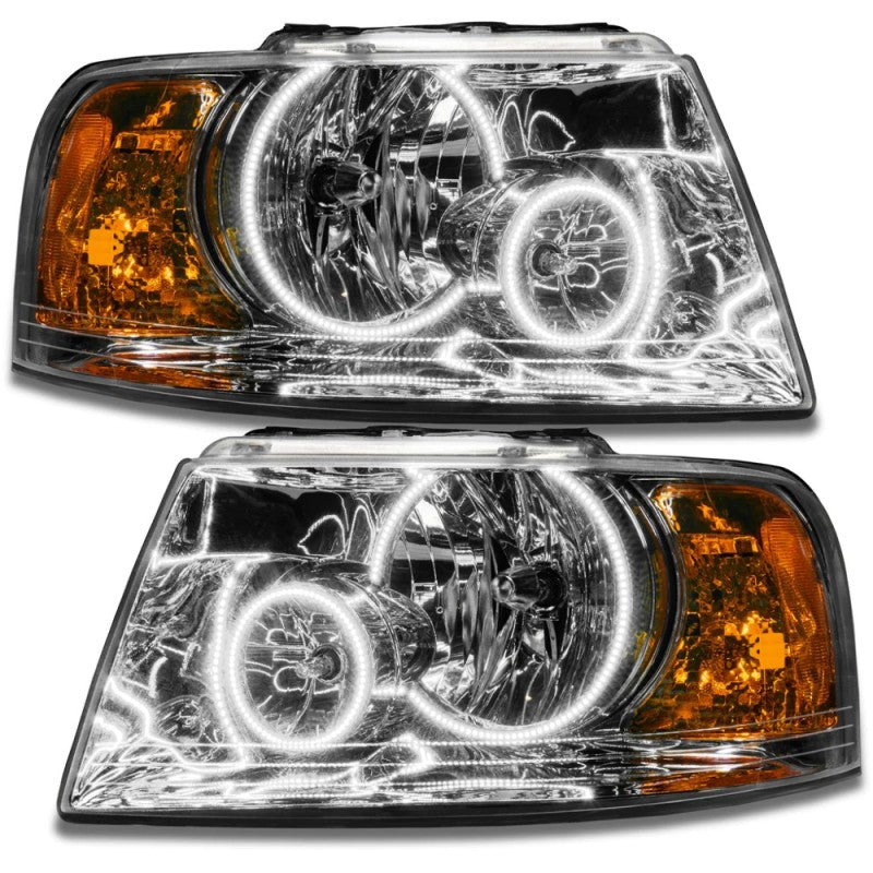 ORACLE Lighting Headlights Oracle 03-06 Ford Expedition SMD HL - Chrome - ColorSHIFT w/ BC1 Controller