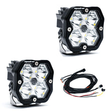 Load image into Gallery viewer, Squadron 2.0 Sport Black LED Auxiliary Light Pod Pair Universal Clear Spot Baja Designs