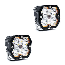 Load image into Gallery viewer, Squadron 2.0 Sport Black LED Auxiliary Light Pod Pair (No Harness) Universal Clear Spot Baja Designs