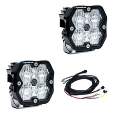 Load image into Gallery viewer, Squadron 2.0 Sport Black LED Auxiliary Light Pod Pair Universal Clear Wide Cornering Baja Designs