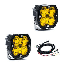 Load image into Gallery viewer, Squadron 2.0 Sport Black LED Auxiliary Light Pod Pair Universal Baja Amber Spot Baja Designs
