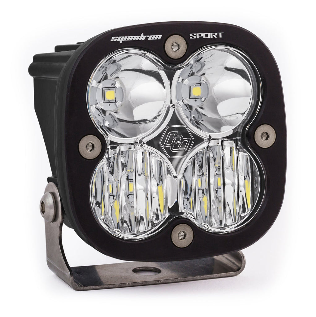 Baja Designs LED Light Pods LED Light Pod Wide Cornering Pattern Clear Black Squadron Sport Baja Designs - 550005