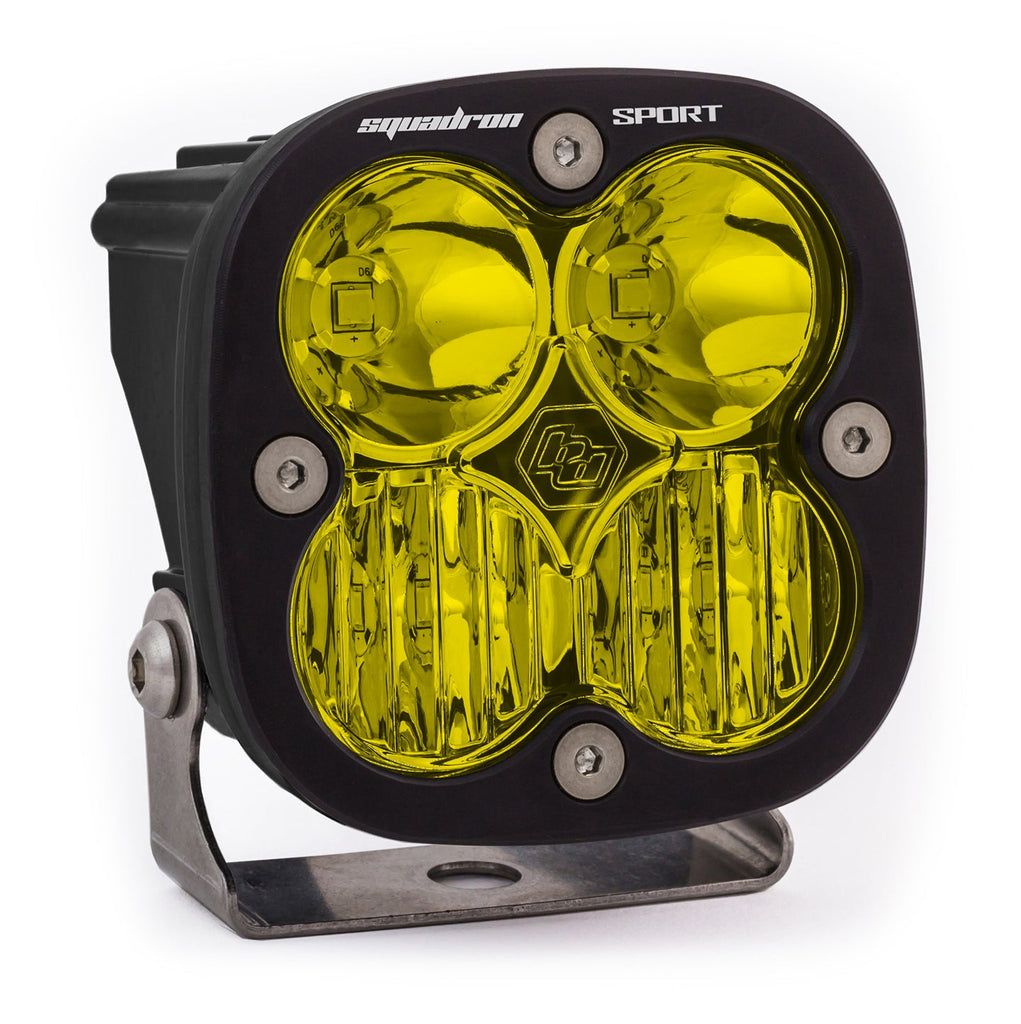 Baja Designs LED Light Pods LED Light Pod Driving/Combo Pattern Amber Black Squadron Sport Baja Designs - 550013